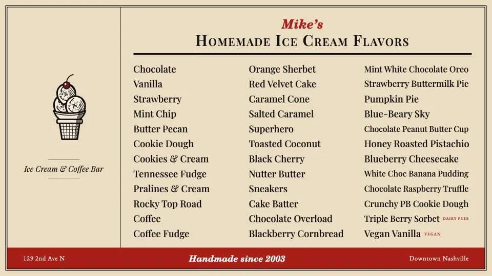 the shop tv flavor board, cream, on the tv now