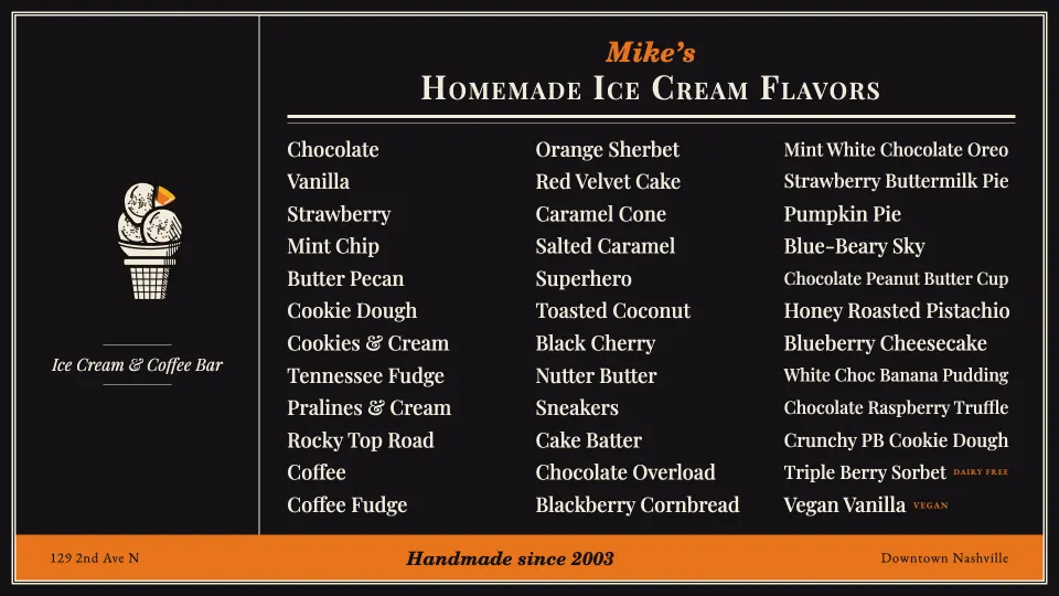 the shop tv flavor board, haunted night, candy corn for a cherry